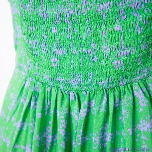 NEW Intimately Free People‎ Caught Up Printed Slip Dress, Green, M